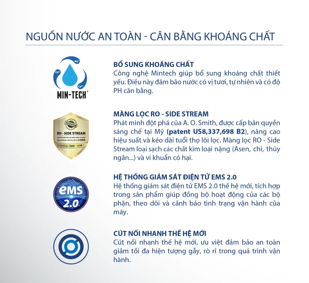 Máy lọc nước AO Smith E2 E3